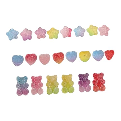 Gummibärnnagel Charms Flachback Harzbär Charm Stern Herznägelkunst Dekorationen Ornamente Für Slimes Handwerk Gummibärnnagel Charms Flachback Harzbär Charm Stern Herznägelkunst Dekorationen Ornamente Für Slimes Handwerk von NPXUAMTJ