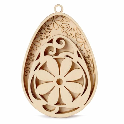 Haseneier-Form-Ausschnitte, unlackierte Holzscheiben für Erwachsene und Kinder, Malerei, hängende Ornamente, Heimdekoration Haseneier-Form-Ausschnitte, unlackierte Holzscheiben für Erwachsene und Kinder, Malerei, hängende Ornamente, Heimdekoration von NPXUAMTJ