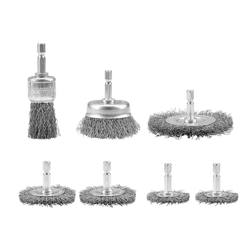 Hexagonal Shank Stahlbohrdrahtdrahtbürste Set Zum Klemmen Von 1/4 Zoll Elektrobohrer Effiziente Rostentfernung Hexagonal Shank Stahlbohrdrahtdrahtbürste Set Zum Klemmen Von 1/4 Zoll Elektrobohrer Effiziente Rostentfernung von NPXUAMTJ