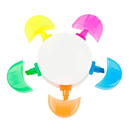 Highlight Marker Für Spielerische Blumenmotiven 6Color Highlighter Ideal Für Visuelle Lernaktivitäten Kinder Schreiben Reibungslose Schreiben Farbenfrohe Markierungen von NPXUAMTJ