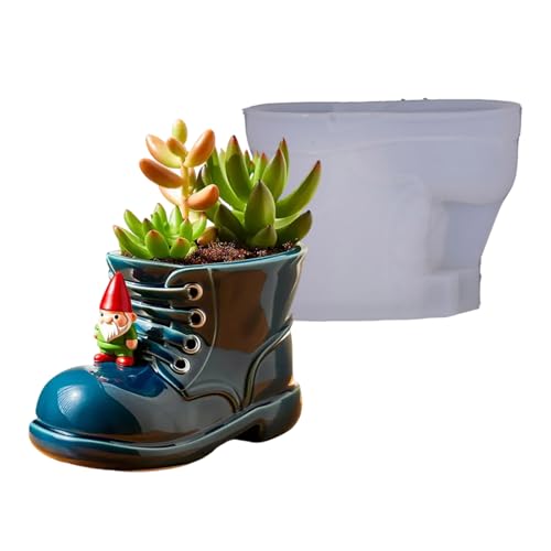Kreative Arbeit Stiefel Silikonform Für Harz Pflanzer Stifthalter Zement Casting Craft Feiertagsgeschenke Urlaub Sukkulenten Pflanzerform Schimmel von NPXUAMTJ