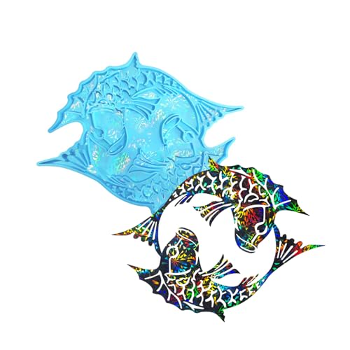 Kreative Doppelfisch-Wandbehänge, Epoxidharz-Form für einzigartige Wandverzierungen, stilvolle Heimdekorationsformen Kreative Doppelfisch-Wandbehänge, Epoxidharz-Form für einzigartige Wandverzierungen, stilvolle Heimdekorationsformen von NPXUAMTJ