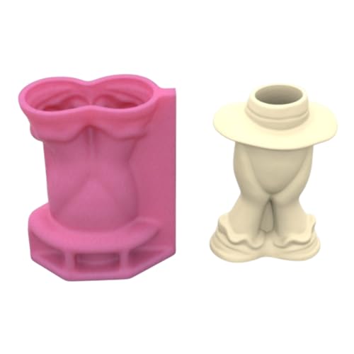 Künstlerische Silikon-Blumentopf-Formen, Epoxidharz zum Basteln, einzigartige Betonvasen und Pflanzenhalter von NPXUAMTJ