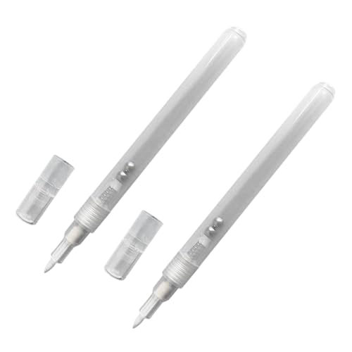 Leerer Farbstift, nachfüllbar, leere Marker, flache oder runde Spitze, leerer Stift zum Malen auf Holz, Stoff, Leinwand, Wand, Glas, breite Spitze, Marker, 2 Stück von NPXUAMTJ