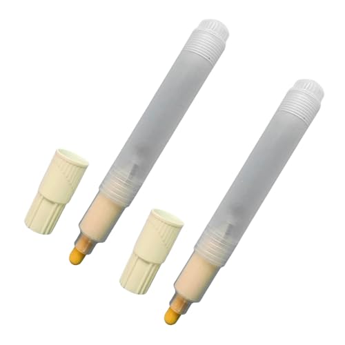 Leerer Farbstift, nachfüllbar, leere Marker, flache oder runde Spitze, leerer Stift zum Malen auf Holz, Stoff, Leinwand, Wand, Glas, breite Spitze, Marker, 2 Stück Leerer Farbstift, nachfüllbar, leere Marker, flache oder runde Spitze, leerer Stift zum Malen auf Holz, Stoff, Leinwand, Wand, Glas, breite Spitze, Marker, 2 Stück von NPXUAMTJ