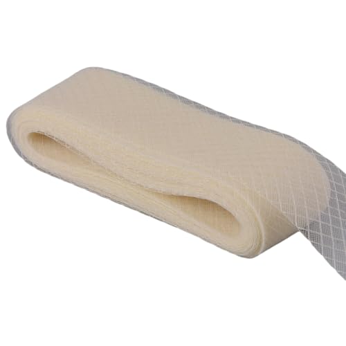 Millinery Hutzubehör, Stretch-Mesh-Band für Sinamay-Hut, Teaparty, Fascinator, Hut, Schleife, Bindeband, 100 cm Millinery Hutzubehör, Stretch-Mesh-Band für Sinamay-Hut, Teaparty, Fascinator, Hut, Schleife, Bindeband, 100 cm von NPXUAMTJ