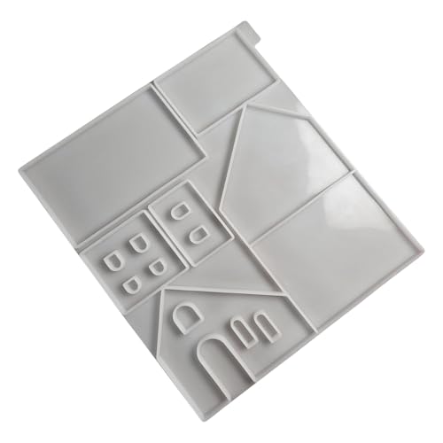 Modisches Haus, stabiles Silikon-Schlüsselanhänger-Form-Set, Bastelbedarf, Epoxidharz, Buchstaben-Anhänger zum Personalisieren von Schmuck von NPXUAMTJ