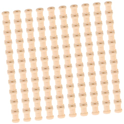 NPXUAMTJ 100 Stück Holzspulen für Handarbeitsprojekte, kleine leere Garnspulen, Holzspulen Nähspulen Nähwerkzeug NPXUAMTJ 100 Stück Holzspulen für Handarbeitsprojekte, kleine leere Garnspulen, Holzspulen Nähspulen Nähwerkzeug von NPXUAMTJ