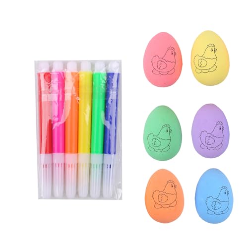 NPXUAMTJ 6 unlackierte, lackierbare Schaumstoff-Eier mit Aquarellstift für Kinder, Erwachsene, Kunst, Malerei, Heimdekoration und Kunsthandwerksprojekte NPXUAMTJ 6 unlackierte, lackierbare Schaumstoff-Eier mit Aquarellstift für Kinder, Erwachsene, Kunst, Malerei, Heimdekoration und Kunsthandwerksprojekte von NPXUAMTJ