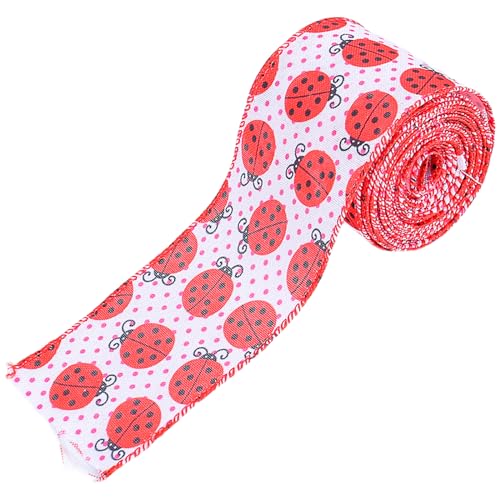 NPXUAMTJ Drahtband mit Drahtkanten, Punkte, Drahtband, Stoffband, Frühlingsdekoband zum Basteln, Verpacken NPXUAMTJ Drahtband mit Drahtkanten, Punkte, Drahtband, Stoffband, Frühlingsdekoband zum Basteln, Verpacken von NPXUAMTJ