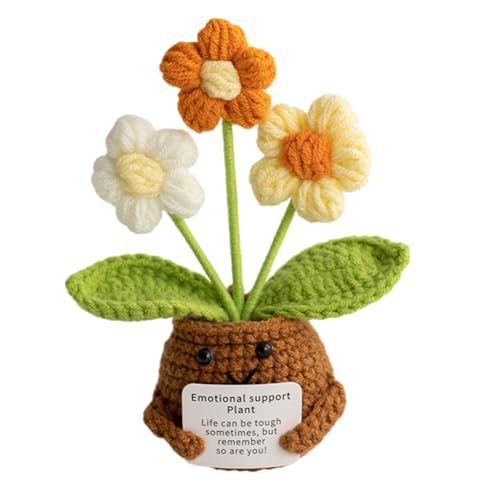 NPXUAMTJ Handgefertigte Baumwollhäkchengrün Kits | Schritt Für Schritt Anweisungen Für Home Decoration & Family Projects Crochet Plant Set von NPXUAMTJ