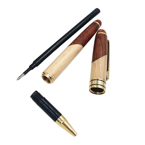 NPXUAMTJ Holzroller, Holz-Kugelschreiber mit Metallstift-Clip, schnell trocknende Tinten, Business-Sing-Stift zum Schreiben von Journaling NPXUAMTJ Holzroller, Holz-Kugelschreiber mit Metallstift-Clip, schnell trocknende Tinten, Business-Sing-Stift zum Schreiben von Journaling von NPXUAMTJ