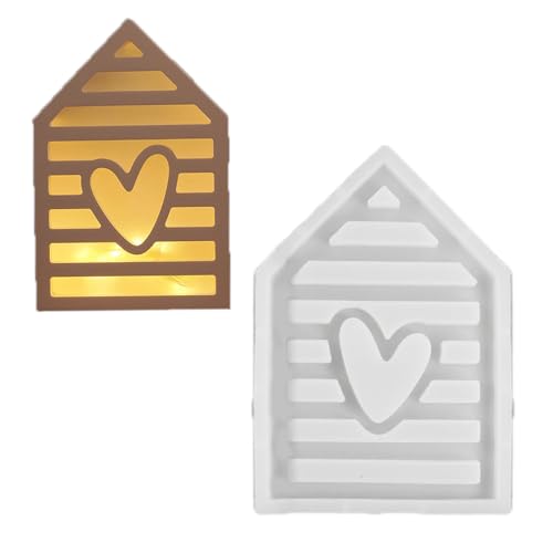 NPXUAMTJ Love House Silikonformen, Kombinationsformen, handgefertigte Gießformen, Ornament-Formen, Bastelbedarf, Gipsformen NPXUAMTJ Love House Silikonformen, Kombinationsformen, handgefertigte Gießformen, Ornament-Formen, Bastelbedarf, Gipsformen von NPXUAMTJ