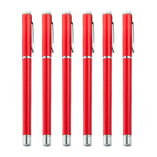 NPXUAMTJ Metall-Kugelschreiber mit Stift-Clip, für Unterzeichnung, glattes Schreiben für Hotel, Empfang, Büro, 6 Stück von NPXUAMTJ