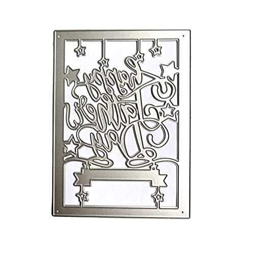 NPXUAMTJ Metall-Stanzformen "Happy Father's Day" für Scrapbooking, Stanzform, Papierkarten, geprägt, dekorative Kunst von NPXUAMTJ