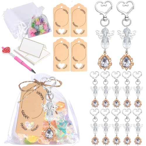 NPXUAMTJ Packung Von 30 Engelsschlüsselketten Für Hochzeits Und Babypartys Beinhaltet Charme Mit Organza Geschenktüten NPXUAMTJ Packung Von 30 Engelsschlüsselketten Für Hochzeits Und Babypartys Beinhaltet Charme Mit Organza Geschenktüten von NPXUAMTJ