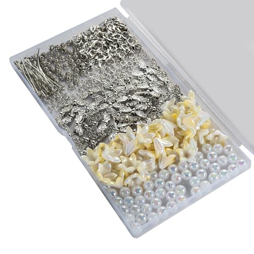 NPXUAMTJ Packung Von 50 Eleganten Engels Und Perlen Schlüsselanschlüssen Tragbare Zubehördekoration Bequem Um Dem Süße Zu Verleihen von NPXUAMTJ