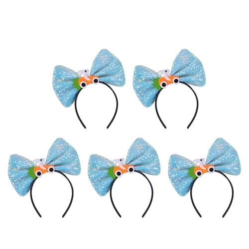 NPXUAMTJ Set mit 5 Pailletten-Stirnbändern, Cartoon-Schleife, Stirnbänder für Kinder, Erwachsene, Frauen, Fotografie, Festival, Kostümzubehör NPXUAMTJ Set mit 5 Pailletten-Stirnbändern, Cartoon-Schleife, Stirnbänder für Kinder, Erwachsene, Frauen, Fotografie, Festival, Kostümzubehör von NPXUAMTJ