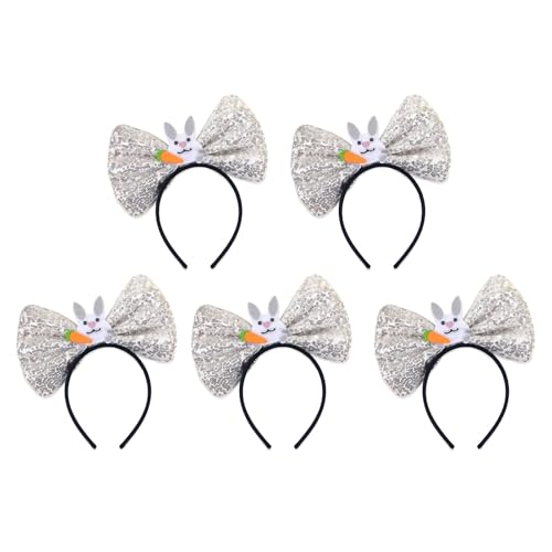 NPXUAMTJ Set mit 5 Pailletten-Stirnbändern, Cartoon-Schleife, Stirnbänder für Kinder, Erwachsene, Frauen, Fotografie, Festival, Kostümzubehör NPXUAMTJ Set mit 5 Pailletten-Stirnbändern, Cartoon-Schleife, Stirnbänder für Kinder, Erwachsene, Frauen, Fotografie, Festival, Kostümzubehör von NPXUAMTJ