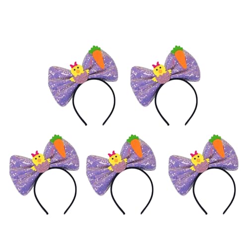 NPXUAMTJ Set mit 5 Pailletten-Stirnbändern, Cartoon-Schleife, Stirnbänder für Kinder, Erwachsene, Frauen, Fotografie, Festival, Kostümzubehör NPXUAMTJ Set mit 5 Pailletten-Stirnbändern, Cartoon-Schleife, Stirnbänder für Kinder, Erwachsene, Frauen, Fotografie, Festival, Kostümzubehör von NPXUAMTJ