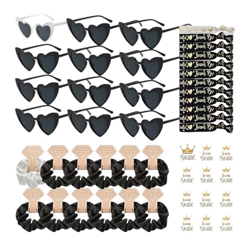 NPXUAMTJ Soft Fabric Braut Bachelorette Party Gläser Aufkleber BRACELLETS COMBO Für Themen Hochzeit von NPXUAMTJ