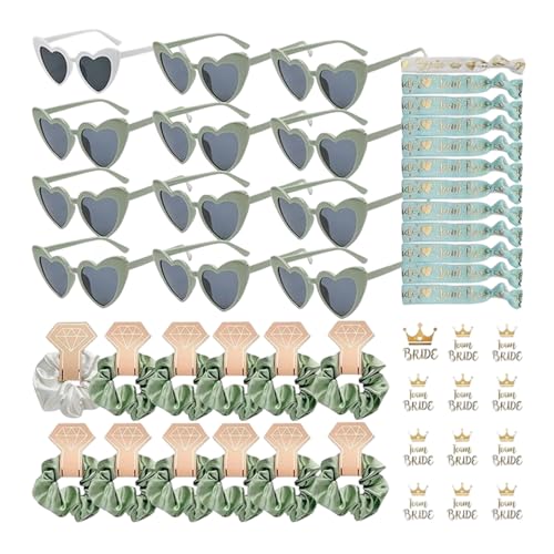 NPXUAMTJ Soft Fabric Braut Bachelorette Party Gläser Aufkleber BRACELLETS COMBO Für Themen Hochzeit von NPXUAMTJ