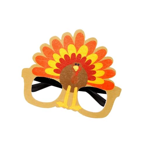 NPXUAMTJ Thanksgiving Brille Party Dekoration Für Festival Family Reunion School Feier Foto Dekorative Rahmen Truthahn von NPXUAMTJ