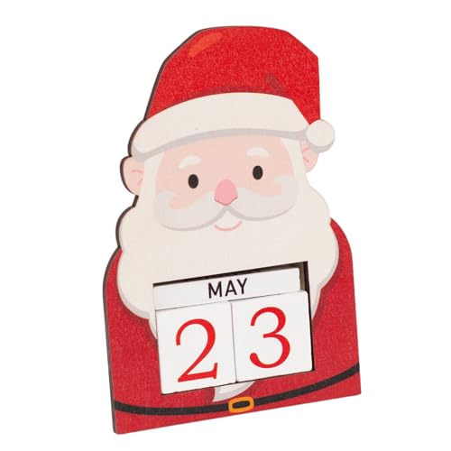 NPXUAMTJ Weihnachtskalender Holzdesign Festival Tischdekoration Countdown Mit Nummerierten Tagen Weihnachtskarte Countdown Holz von NPXUAMTJ