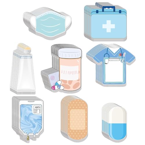 Notizpapier mit Gesundheitswesen, Haftnotizen, Taschennotizen, Notizblöcke für Schüler, Lehrer, Schreiben, 30 Blatt/Block von NPXUAMTJ
