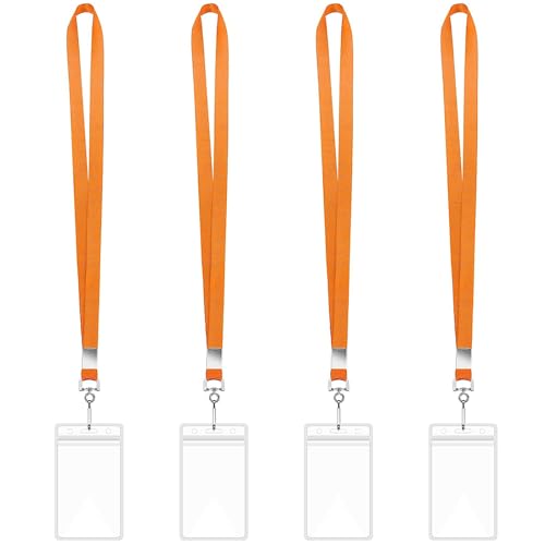 Packung 4pcs Lanyards Für Hals Mit 4 Abzeichenkartenhalter Vertikaler Kartenausweishalter Klarer Name Und Lanyard School Packung 4pcs Lanyards Für Hals Mit 4 Abzeichenkartenhalter Vertikaler Kartenausweishalter Klarer Name Und Lanyard School von NPXUAMTJ