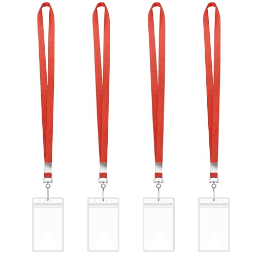 Packung 4pcs Lanyards Für Hals Mit 4 Abzeichenkartenhalter Vertikaler Kartenausweishalter Klarer Name Und Lanyard School Packung 4pcs Lanyards Für Hals Mit 4 Abzeichenkartenhalter Vertikaler Kartenausweishalter Klarer Name Und Lanyard School von NPXUAMTJ