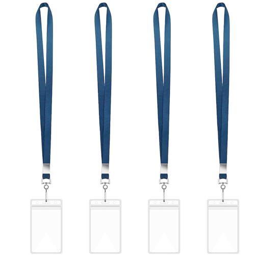 Packung 4pcs Lanyards Für Hals Mit 4 Abzeichenkartenhalter Vertikaler Kartenausweishalter Klarer Name Und Lanyard School Packung 4pcs Lanyards Für Hals Mit 4 Abzeichenkartenhalter Vertikaler Kartenausweishalter Klarer Name Und Lanyard School von NPXUAMTJ