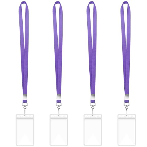 Packung 4pcs Lanyards Für Hals Mit 4 Abzeichenkartenhalter Vertikaler Kartenausweishalter Klarer Name Und Lanyard School Packung 4pcs Lanyards Für Hals Mit 4 Abzeichenkartenhalter Vertikaler Kartenausweishalter Klarer Name Und Lanyard School von NPXUAMTJ
