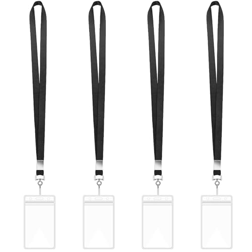 Packung 4pcs Lanyards Für Hals Mit 4 Abzeichenkartenhalter Vertikaler Kartenausweishalter Klarer Name Und Lanyard School Packung 4pcs Lanyards Für Hals Mit 4 Abzeichenkartenhalter Vertikaler Kartenausweishalter Klarer Name Und Lanyard School von NPXUAMTJ