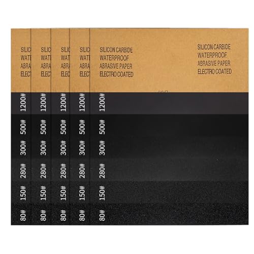 Premium 60-2000 Körnchen Schleifpapier 30pcs Multi Oberflächen Schleifblätter Für Metallholzstein Nässe/trockenes Polieren Von Siliziumkarbid Sandpapier von NPXUAMTJ
