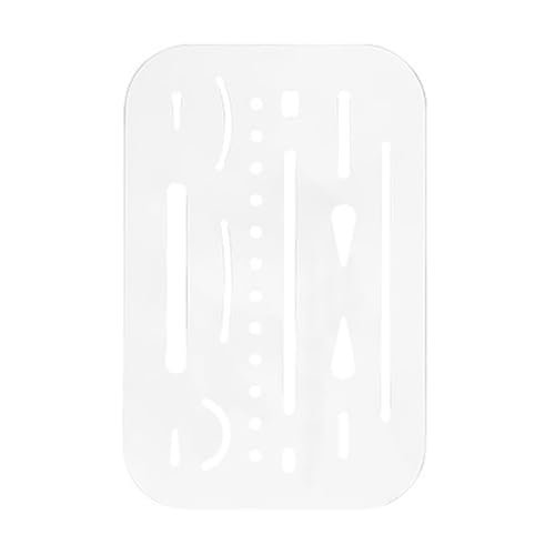 Radierschild aus Edelstahl, Zeichenschild, Zeichenwerkzeug, Metall-Radiergummi, Schild-Werkzeug für Zeichnungstechnik von NPXUAMTJ