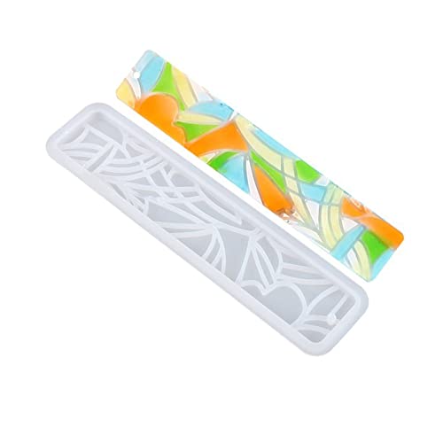 Rechteckige Lesezeichen-Formen, verschiedene Stile, Silikonformen zur Herstellung von Epoxidharz, Schmuck, Lesezeichen, Bastelanhänger von NPXUAMTJ