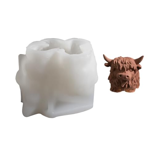 Rinderkopf-Figuren-Formen, einfaches Entformen für Epoxidharz, Seife, Heimdekoration, dekorative Yak-Silikonformen Rinderkopf-Figuren-Formen, einfaches Entformen für Epoxidharz, Seife, Heimdekoration, dekorative Yak-Silikonformen von NPXUAMTJ