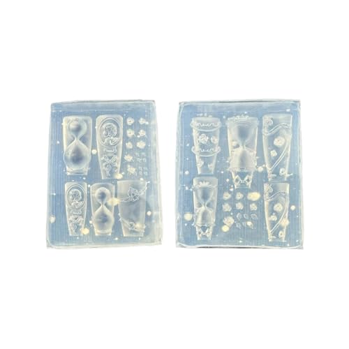 Rose Hourglass Nails Kunst Silikonform Für Handwerksnägel Dekoration Und Handwerk Wiederverwendbare Schnitzvorlage Transparent von NPXUAMTJ