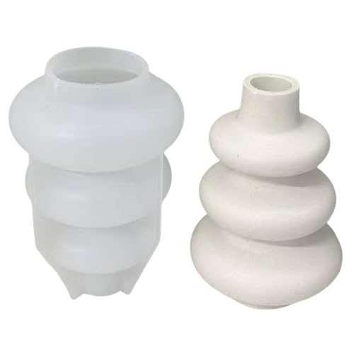 Runde Vasen, Silikonform, Blumenvase, praktische Epoxidharz-Formen für Hochzeits- und Party-Dekorationen von NPXUAMTJ