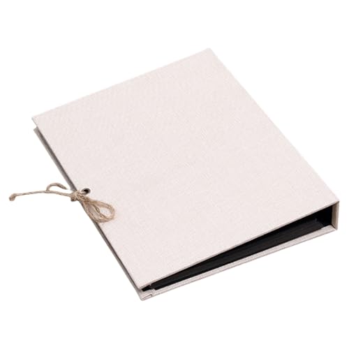 Selbstklebendes Fotoalbum mit Leineneinband, 30 weiße Seiten, für Scrapbooking und Familienerinnerungen, 27 x 21 cm von NPXUAMTJ