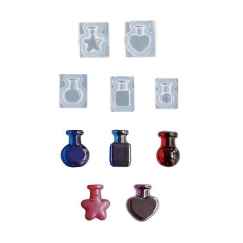 Set Von 5 Multi Flaschen Designs Silikonform Für Harzhandwerk Fondant Schmuck Erstellen Sie Easy Release Wiederverwendbare Lebensmittelqualität Set Von 5 Multi Flaschen Designs Silikonform Für Harzhandwerk Fondant Schmuck Erstellen Sie Easy Release Wiederverwendbare Lebensmittelqualität von NPXUAMTJ