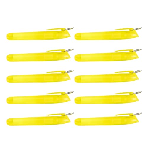 Set mit 10 bunten Textmarkern mit Metallringen, schnell trocknender Marker, Textmarker für Tagebuch, Kalender, Notizbuch, Haken-Textmarker von NPXUAMTJ