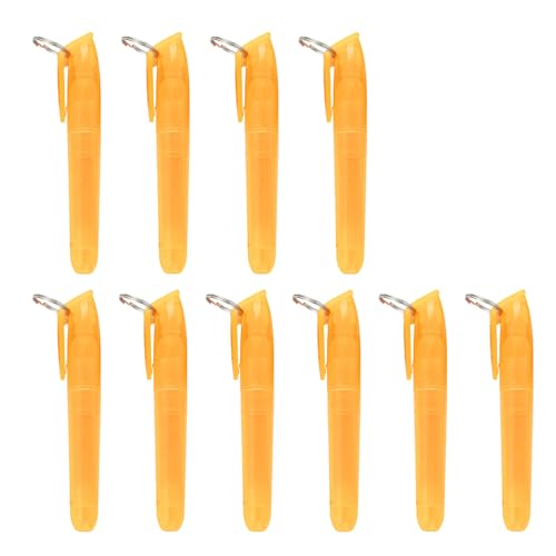 Set mit 10 bunten Textmarkern mit Metallringen, schnell trocknender Marker, Textmarker für Tagebuch, Kalender, Notizbuch, Haken-Textmarker von NPXUAMTJ