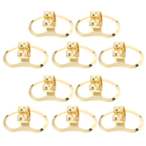 Set mit 10 sicheren Ohrring-Verschlüssen, Kupplung, sichere Verriegelung, Ohrringstecker, geeignet für Ohrringe, Schmuck Set mit 10 sicheren Ohrring-Verschlüssen, Kupplung, sichere Verriegelung, Ohrringstecker, geeignet für Ohrringe, Schmuck von NPXUAMTJ