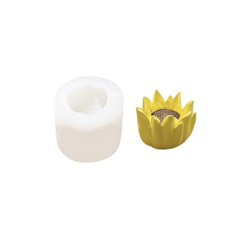 Silikonkerkerform Für Epoxidharz Handgefertigt Kerze Schokoladen Fondant Home Dekoration Blumenseife Silikonform Blumenform Blumenform von NPXUAMTJ