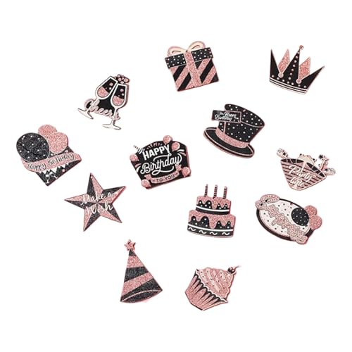 Stilvolle Rose Gold und Schwarz Geburtstag Hangings Geburtstag Dekoration Set in Roségold und Schwarz für verschiedene Altersgruppen und Stile von NPXUAMTJ