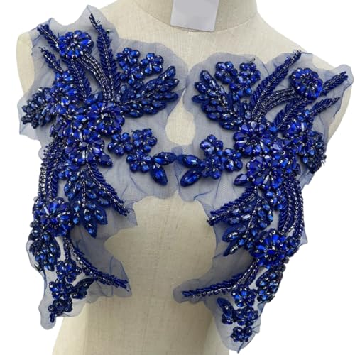 Strasssteine ​​Spitze Stoff Applique Juwelen Nähen Auf Flecken Für Hochzeits/Abendkleid Kleidungsflecken Fashion Projects Elegante Kleidung von NPXUAMTJ