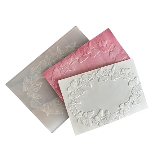 Strukturierte Prägeschablonen mit Schmetterlingen und Blumen, Baum, strukturierte Scrapbooking-Vorlagen für Kartenherstellung Strukturierte Prägeschablonen mit Schmetterlingen und Blumen, Baum, strukturierte Scrapbooking-Vorlagen für Kartenherstellung von NPXUAMTJ