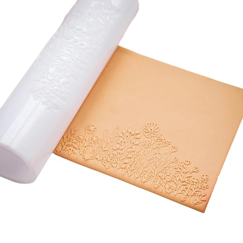 Teigroller aus Ton für handgefertigte Ohrringe und Pflanzenprägung, Acryl, weicher Ton, Textur-Roller, Schmuckwerkzeug Teigroller aus Ton für handgefertigte Ohrringe und Pflanzenprägung, Acryl, weicher Ton, Textur-Roller, Schmuckwerkzeug von NPXUAMTJ